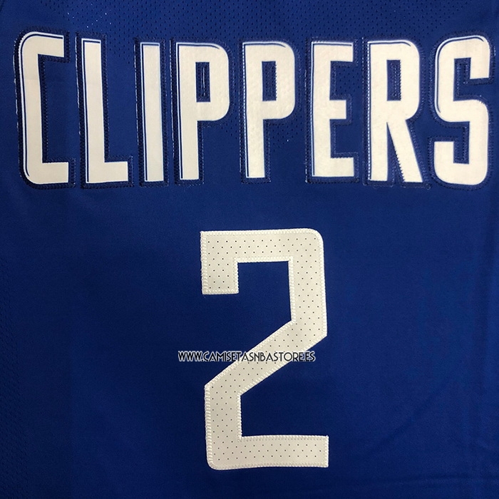 Kawhi Leonard NO 2 Camiseta Los Angeles Clippers Icon Autentico 2020-21 Azul